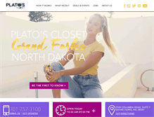 Tablet Screenshot of platosclosetgrandforks.com
